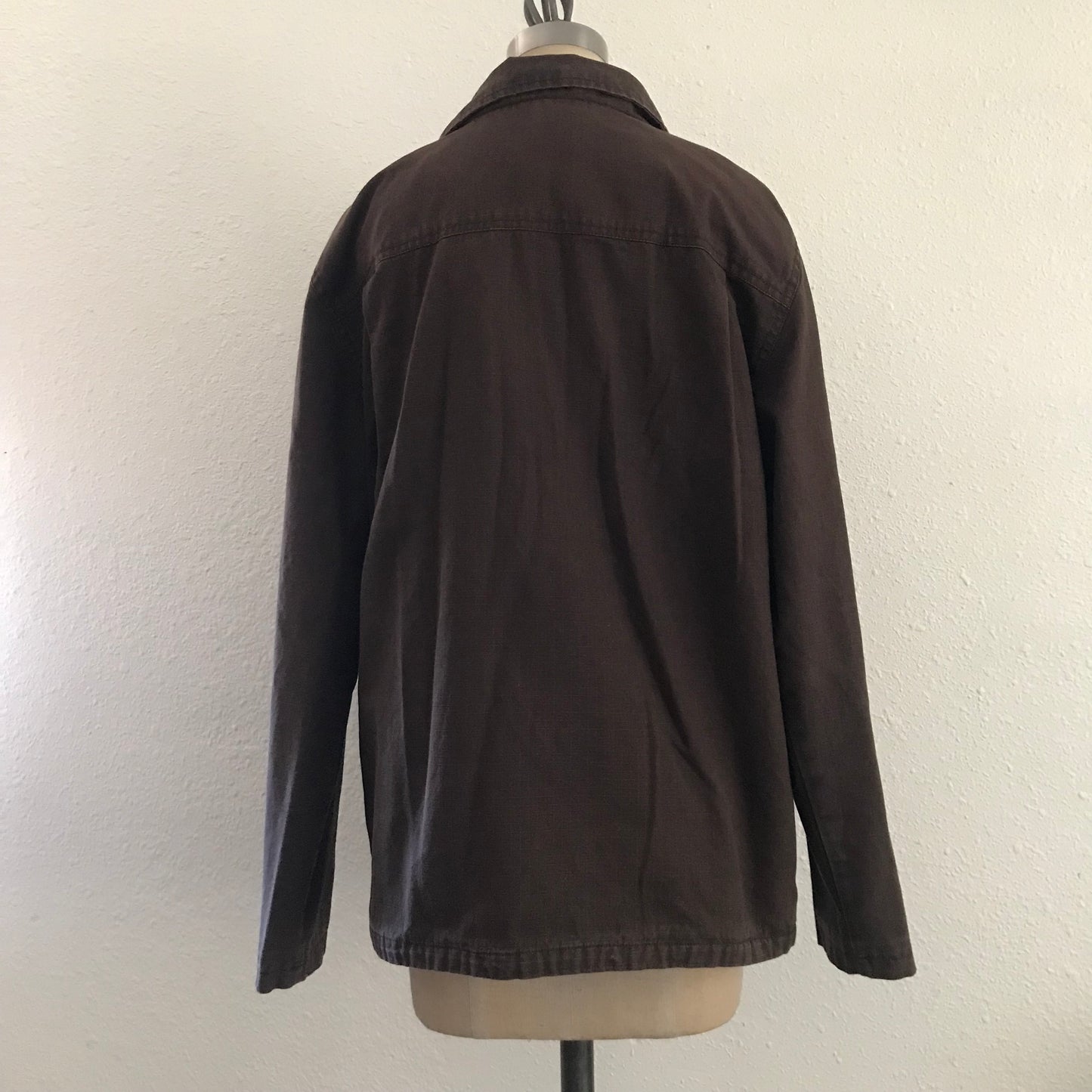 Vans Brown Cotton Full Zip Utility Jacket