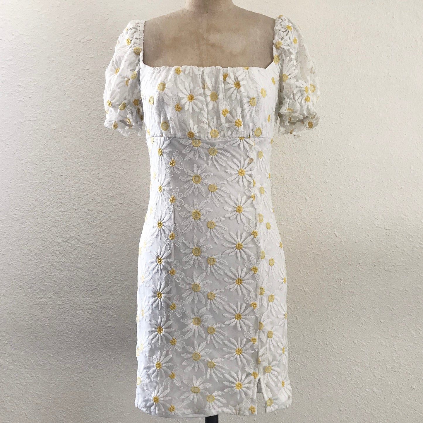 Peppermayo White Daisy Floral Mini Dress