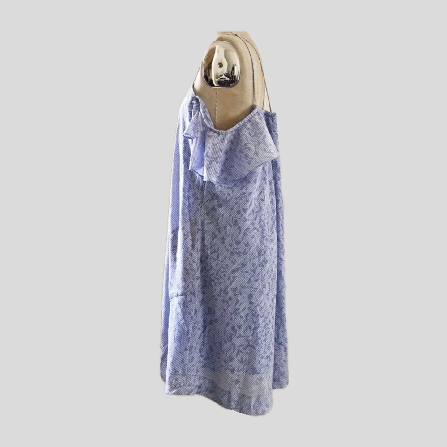 anthropologie-prelovely-blue-off-shoulder-cotton-mini-dress