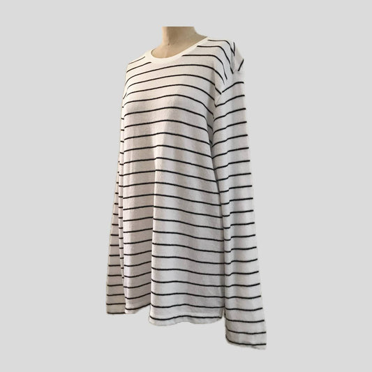 club-monaco-white-black-stripe-cotton-terry-top